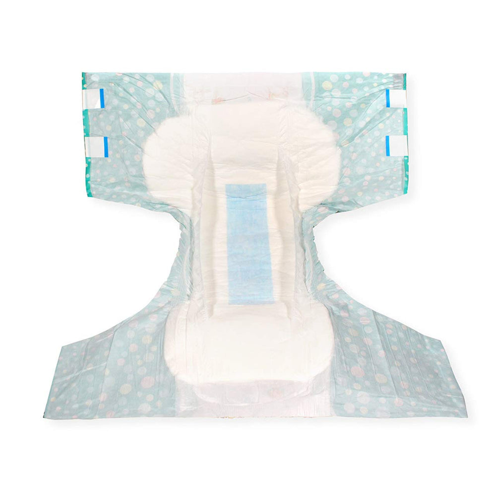 Playful alpaca print adds a friendly touch to the diaper