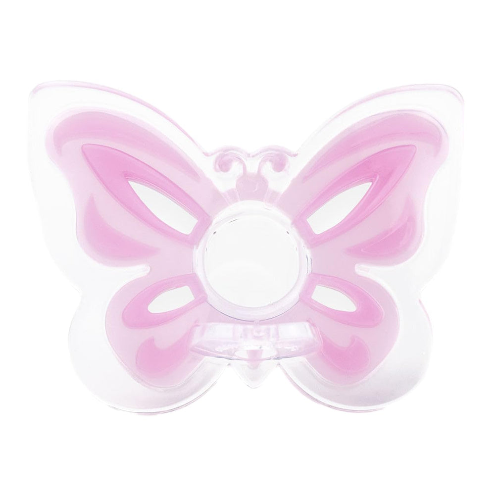 Rearz Enigma silicone pacifier demonstrates inflation/deflation feature for versatile play