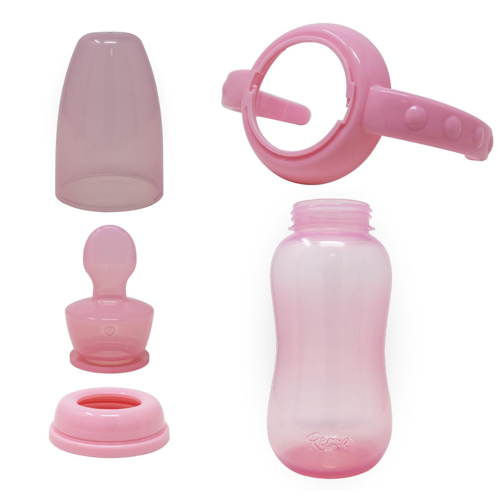 Rearz fast-flow nipple and ring support smooth pouring.