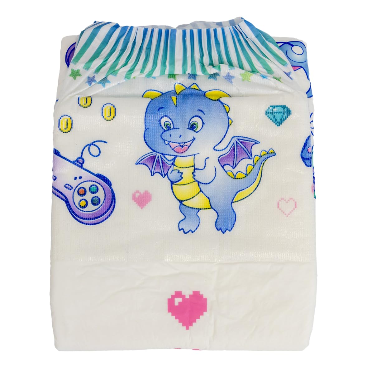 Rearz Lil Monsters diaper with heart wetness indicator for easy changes