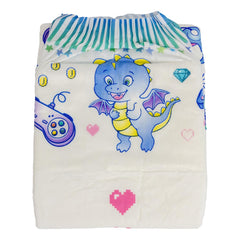 Rearz Lil Monsters diaper with heart wetness indicator for easy changes