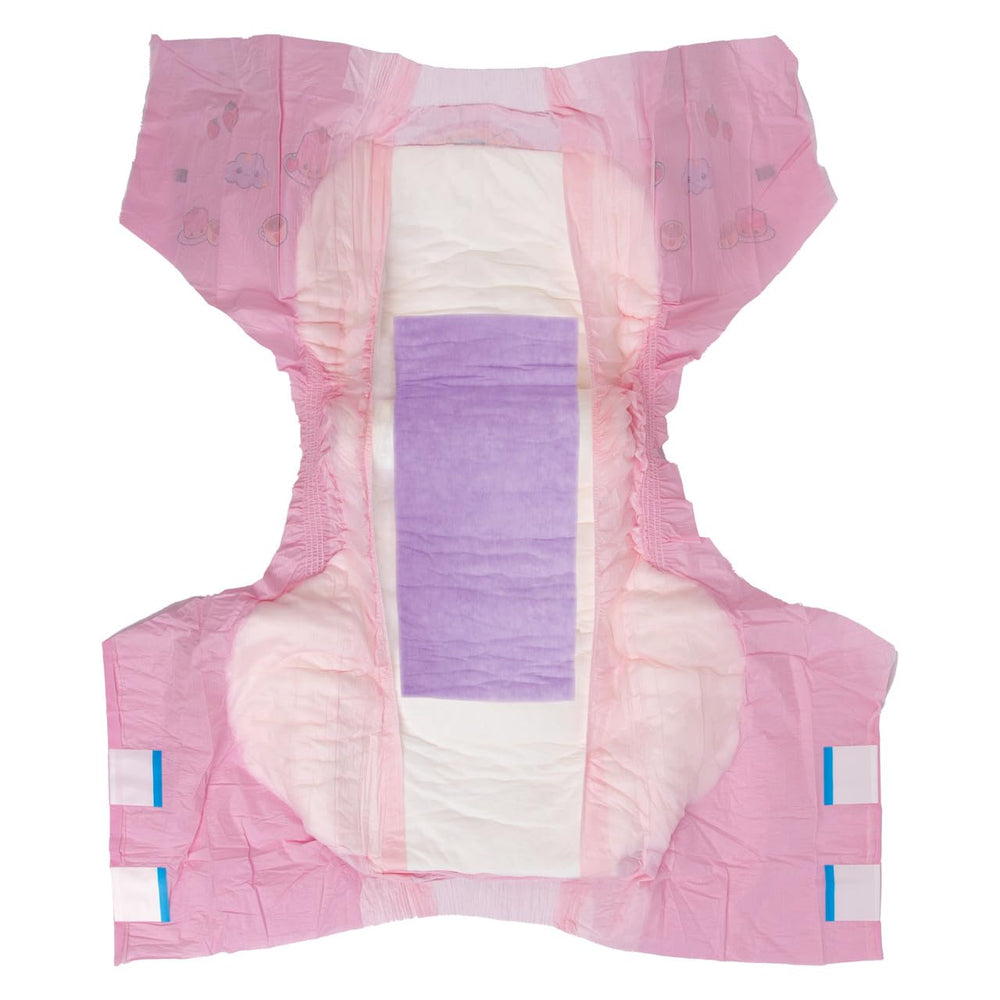 Rearz Omutsu Purrfection bubblegum outer fabric with soft, gentle touch.