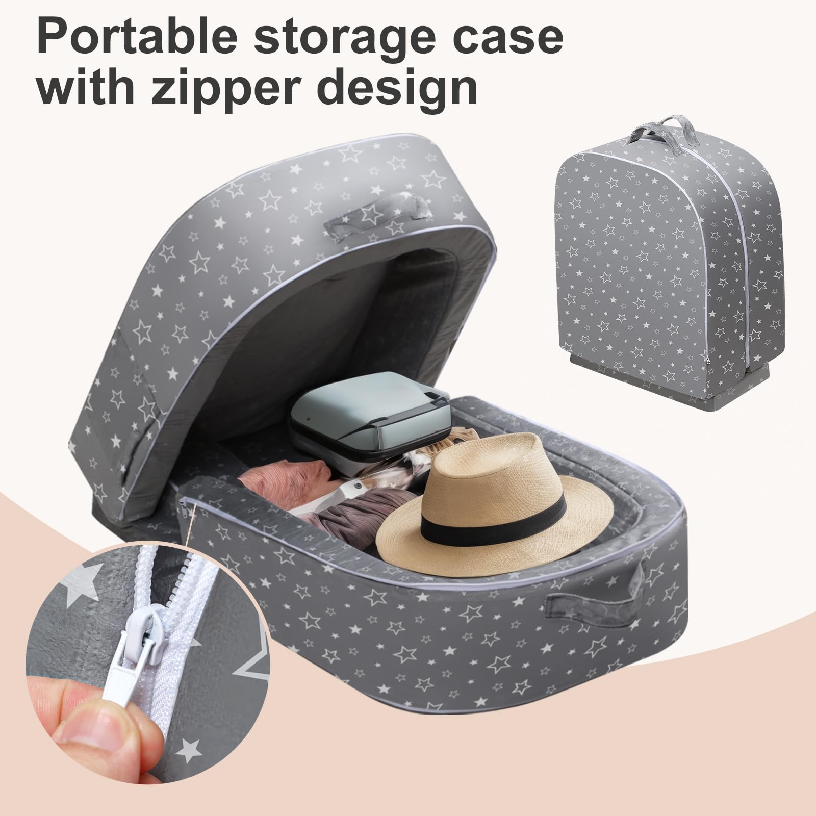 REAWUL foldable bed in car trunk for easy outdoor trips