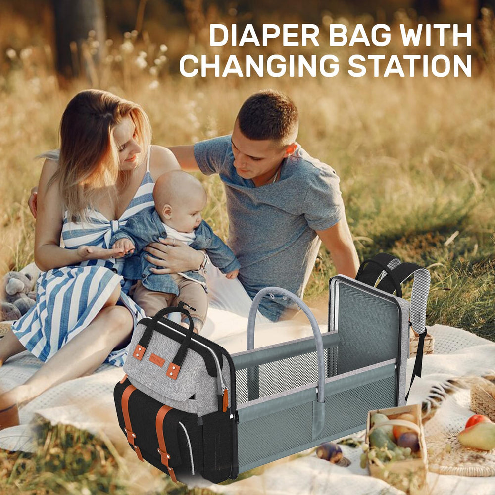 RECALLA diaper bag backpack uses premium waterproof materials for durable daily use.