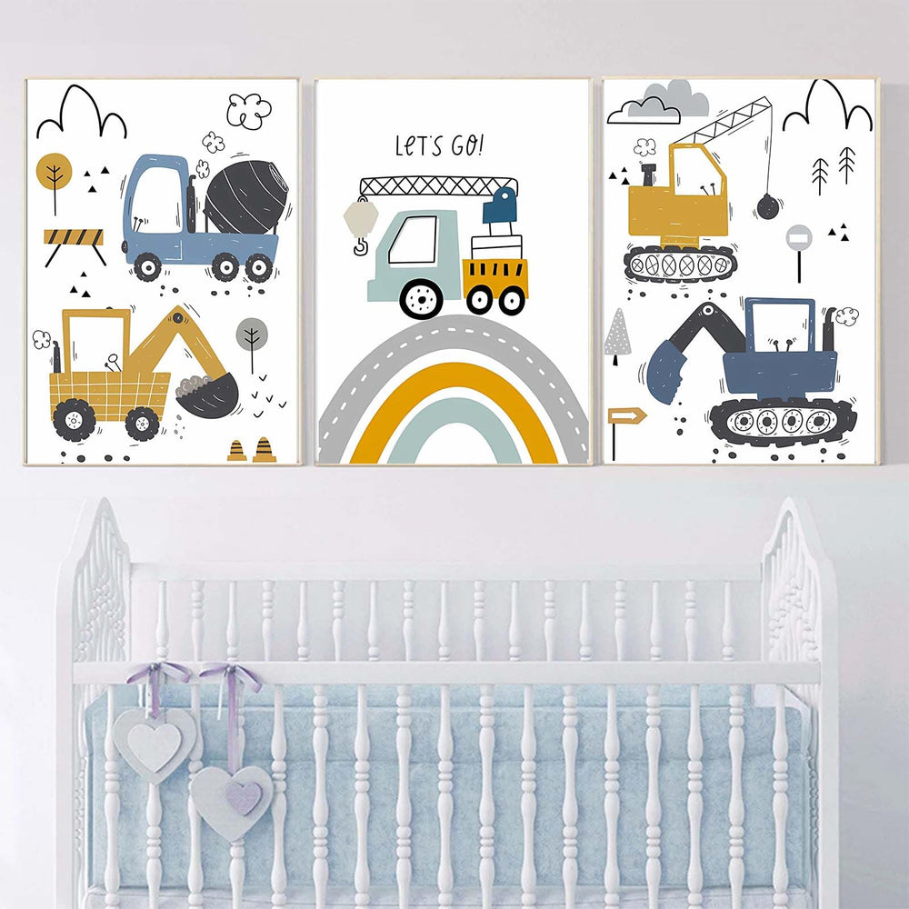 Recrtain boys room wall poster enhances personality with vivid colors