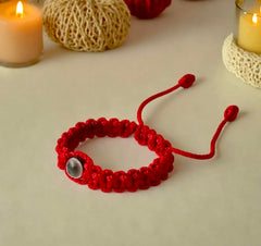 Red Bracelet for Babies adjustable knot with soft nylon cord