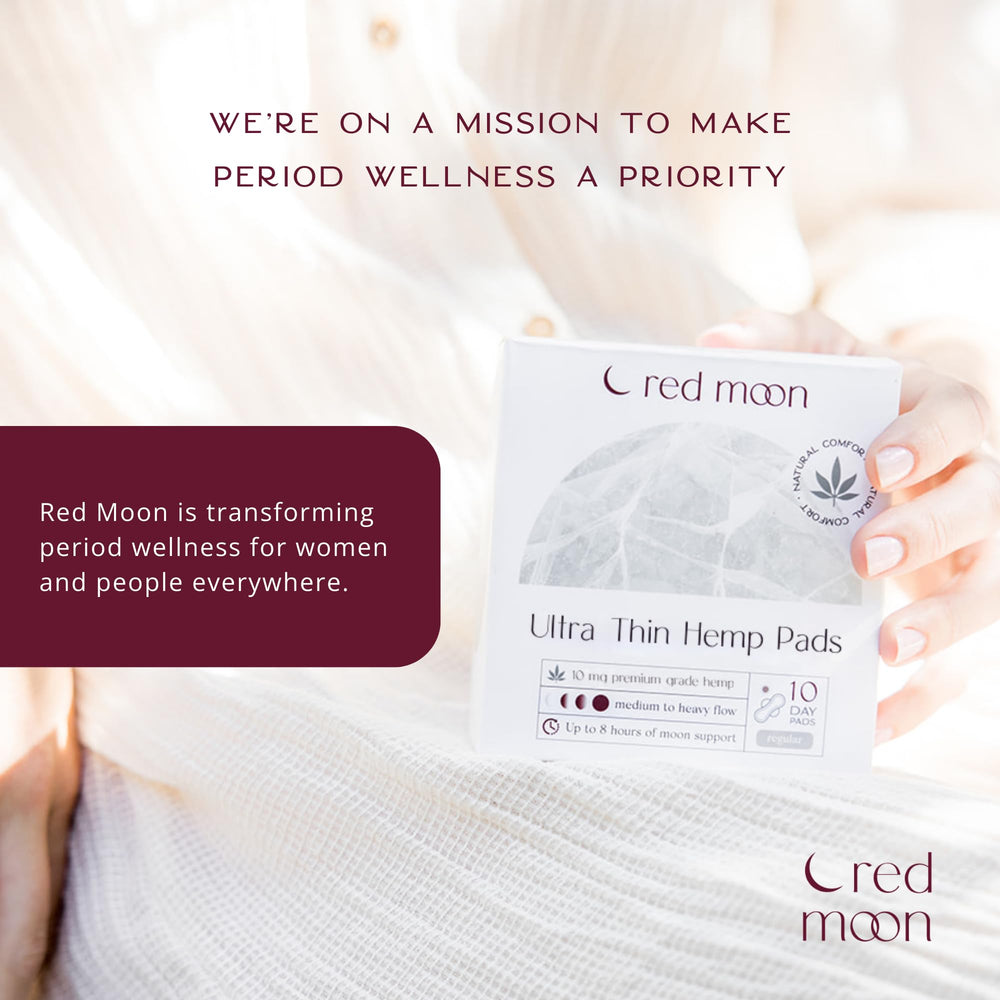 Red Moon pad formula is free from chlorine, dyes, and fragrances