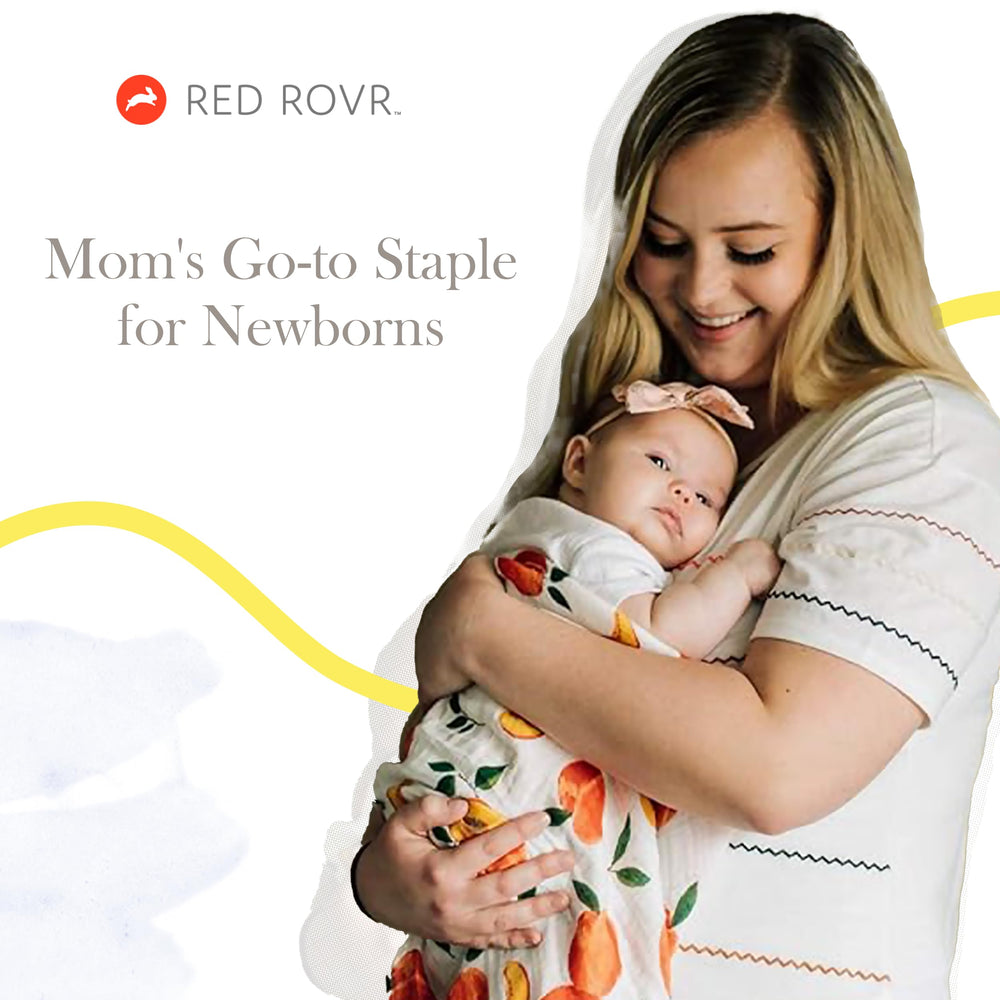 Red Rovr gift-ready swaddle makes a thoughtful baby shower present.