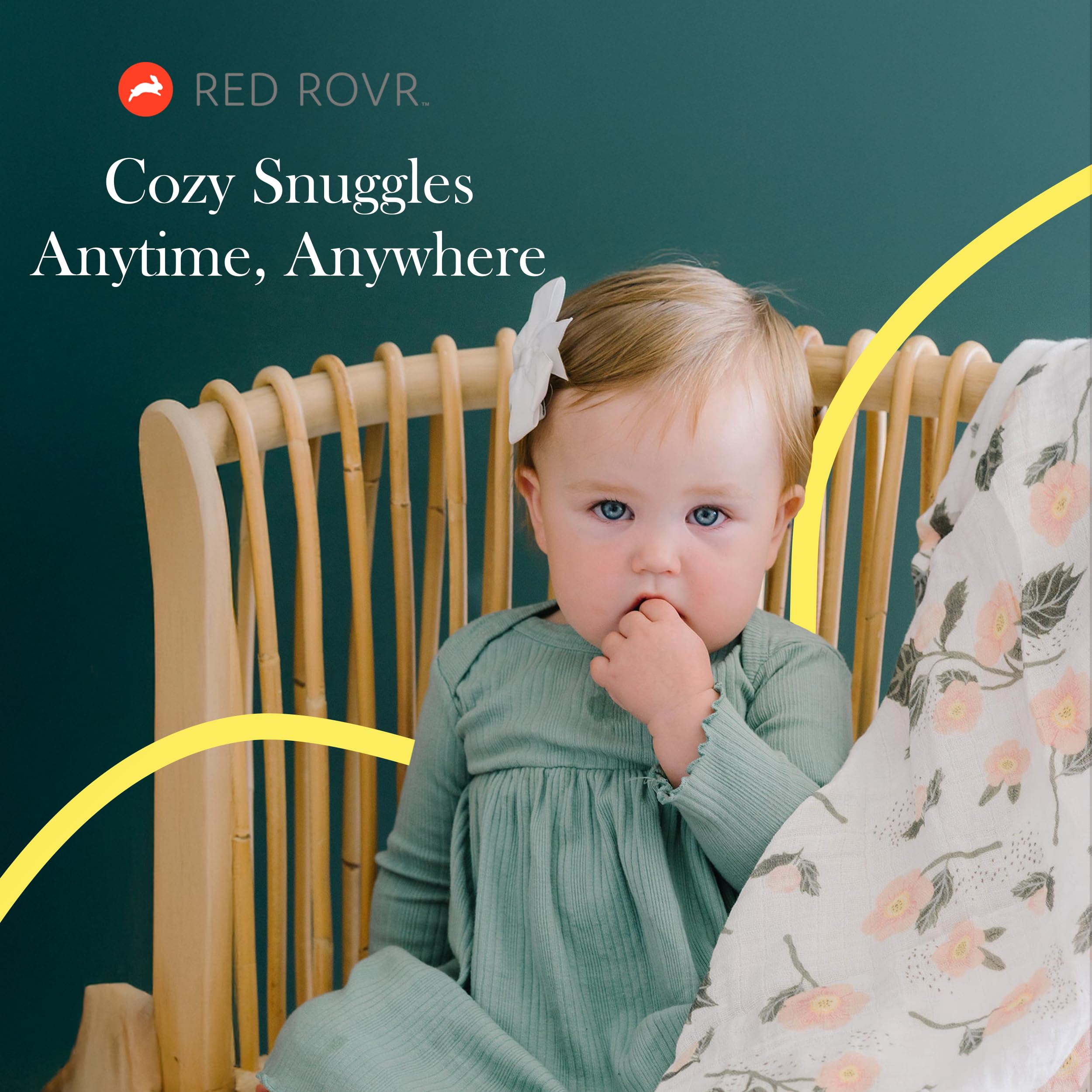 Red Rovr swaddle supports nursing and burping with a gentle touch.