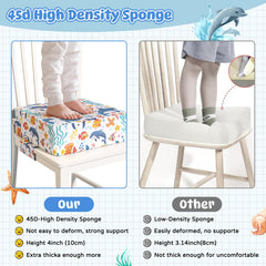 Redcoutt booster seat backrest cushion adds height with an extra support.