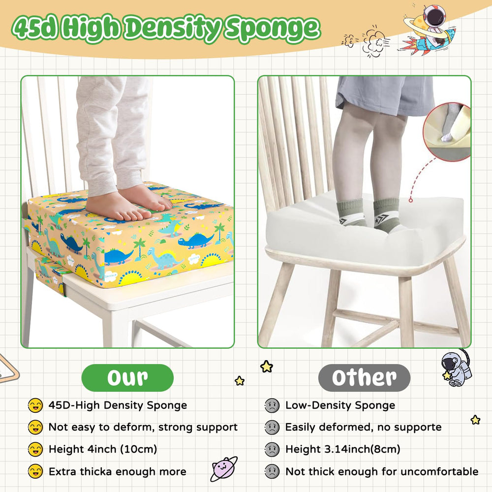 Redcoutt booster seat removable cushion and backrest for height adjustment
