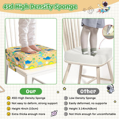 Redcoutt booster seat removable cushion and backrest for height adjustment