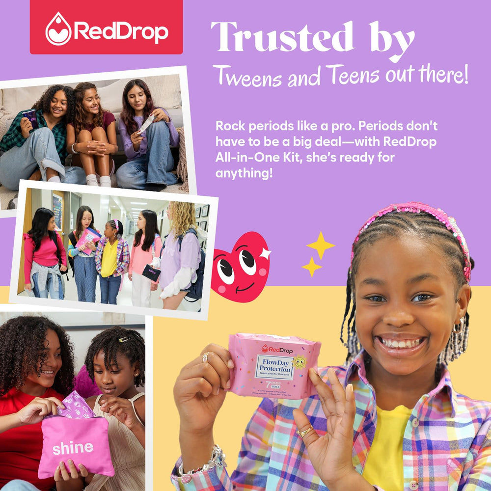 RedDrop Tween Kit contents displayed together for easy familiarity