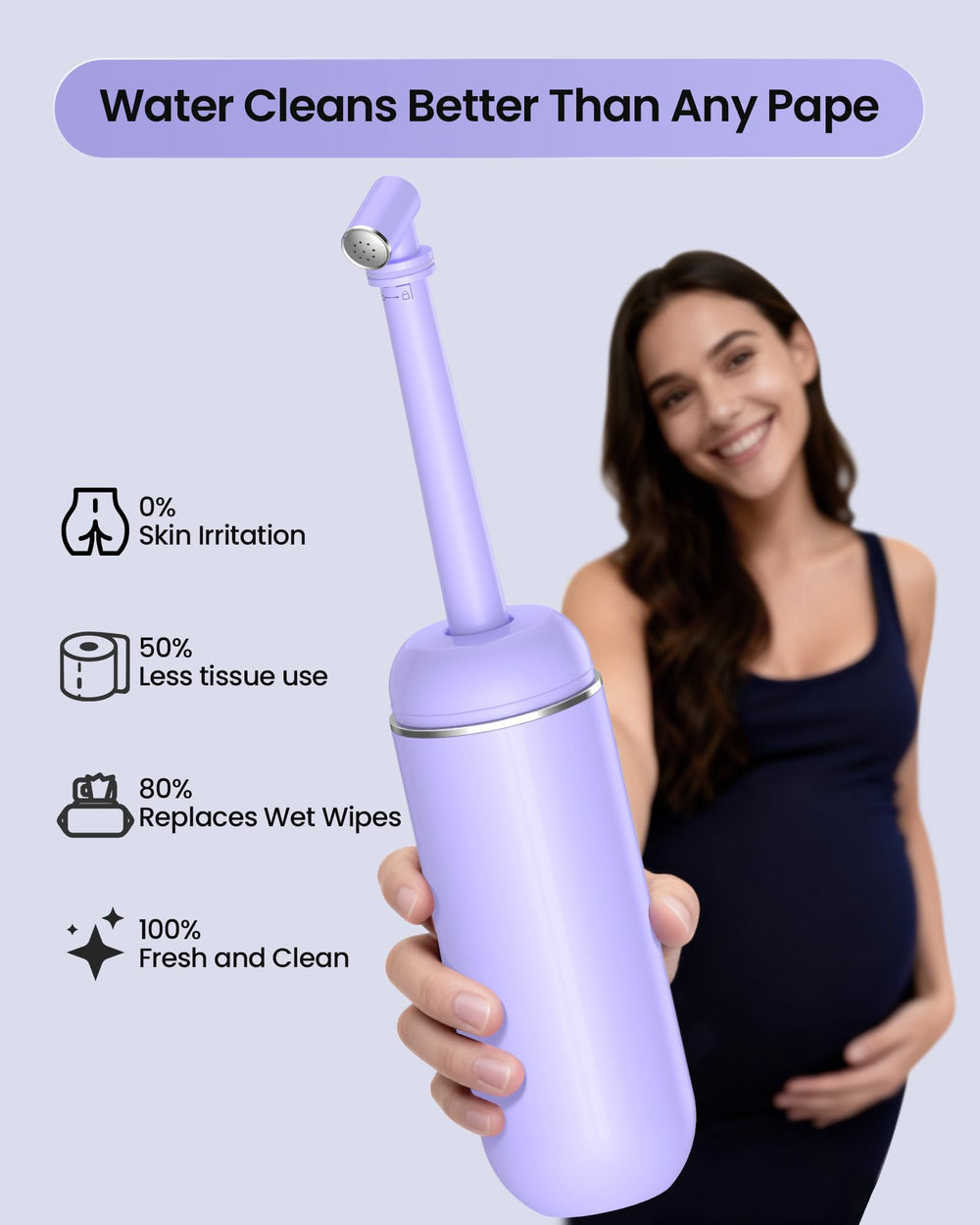 Telescopic spray rod extended for compact storage and easy use
