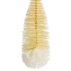 Redecker tampico fiber bristles scrub tough spots while preserving glass surfaces.