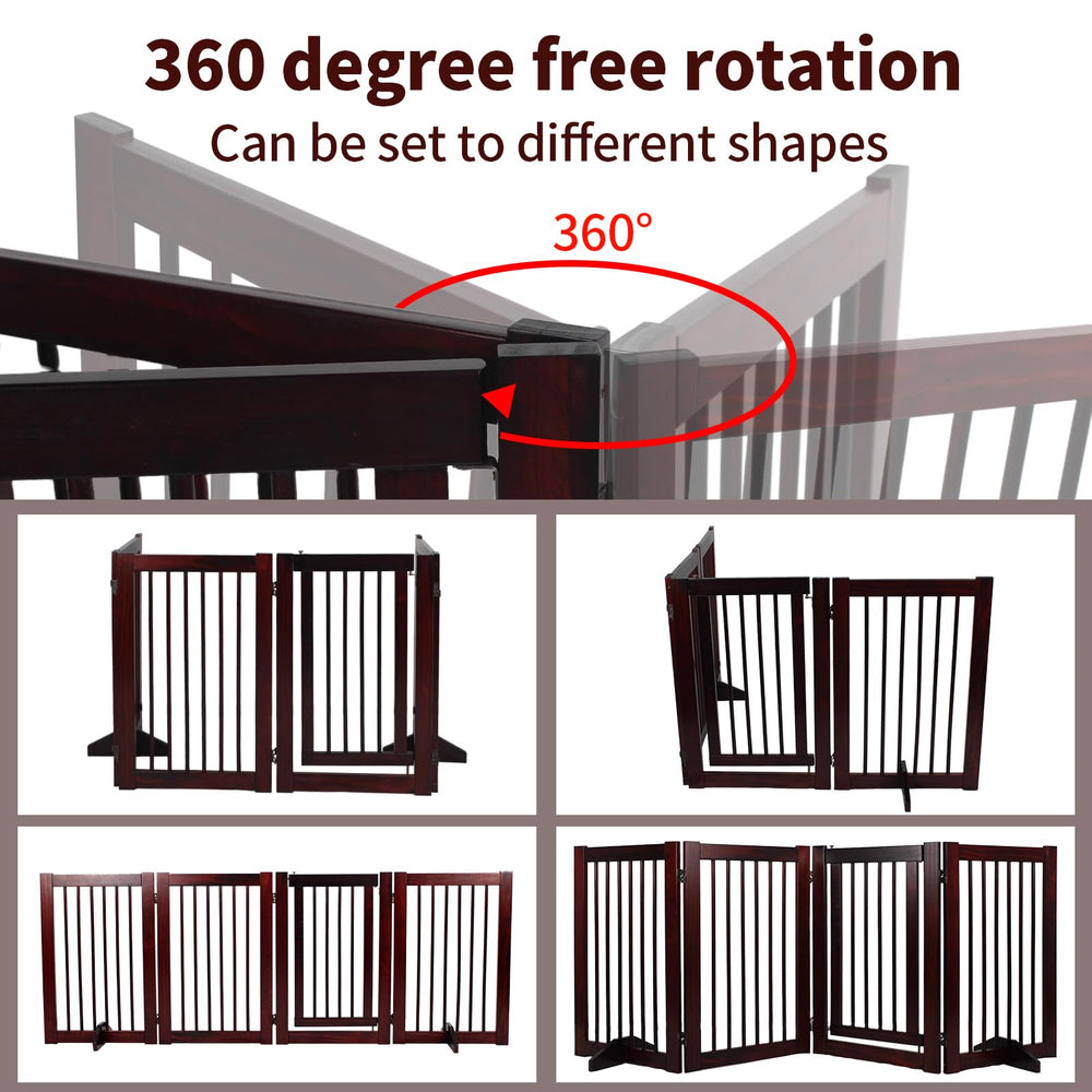 RedFinches gate with non-slip feet provides stable setup when nudged by pets.