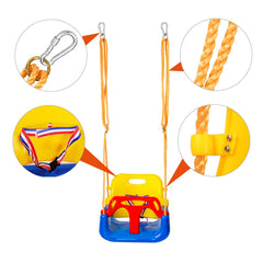RedSwing front T-handle and seat belt provide secure seating during play.