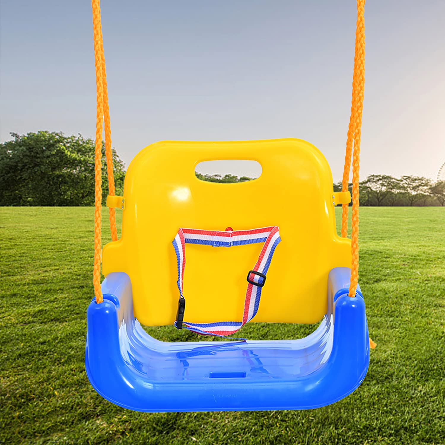 RedSwing outdoor swing seat adapts from infants to teens for versatile playground use.