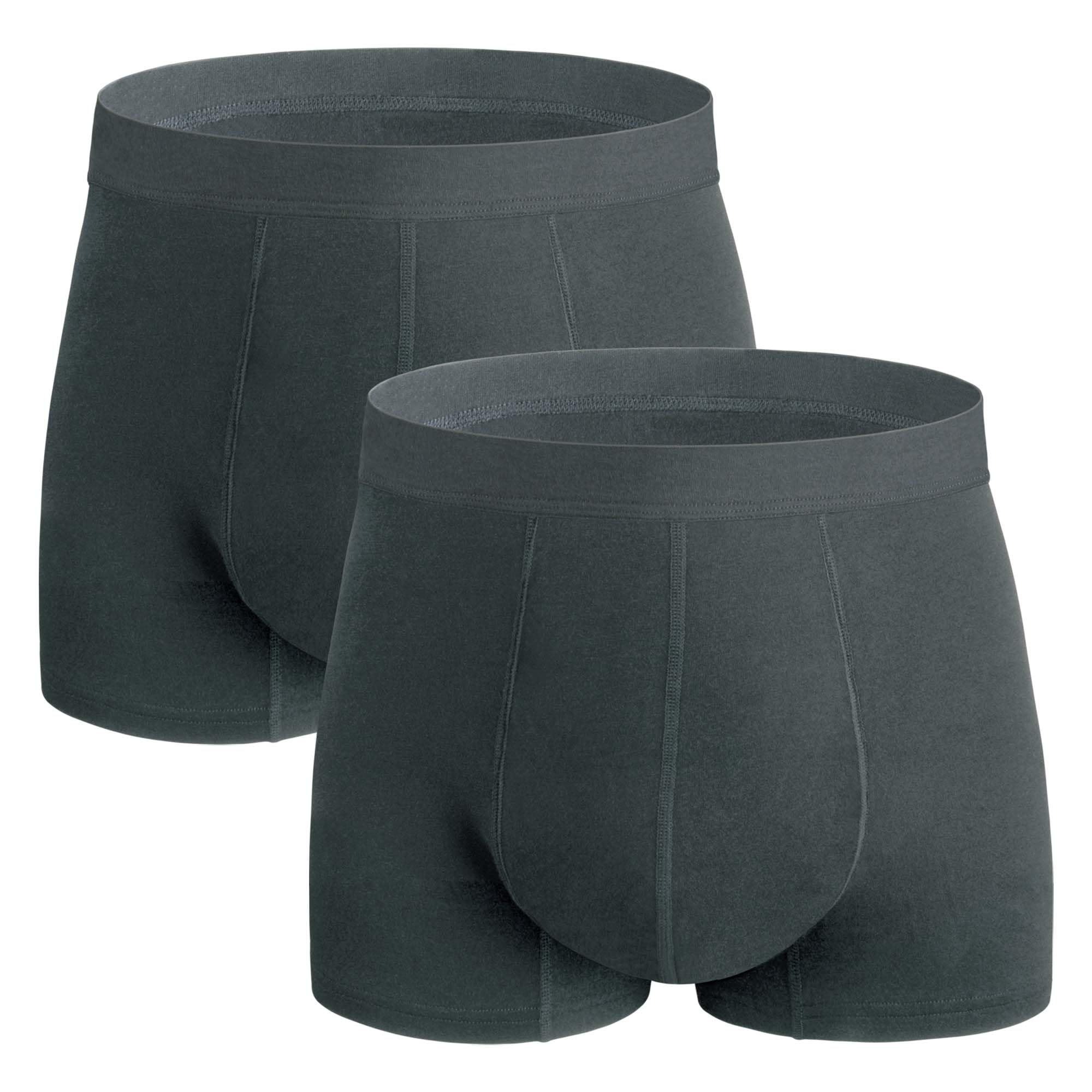 REELINDRY front view dark gray men's underwear showing discreet protection