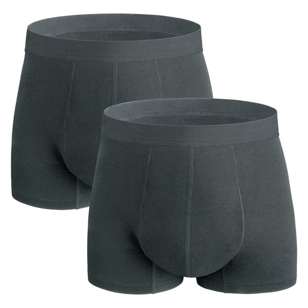 REELINDRY front view dark gray men's underwear showing discreet protection