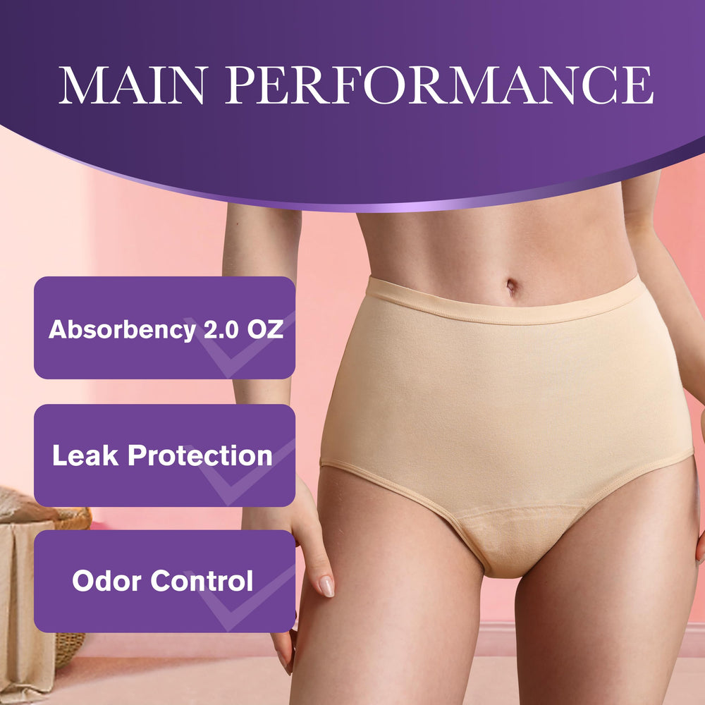 REELINDRY leak-guard dual-layer elastic barriers stay in place during exercise.