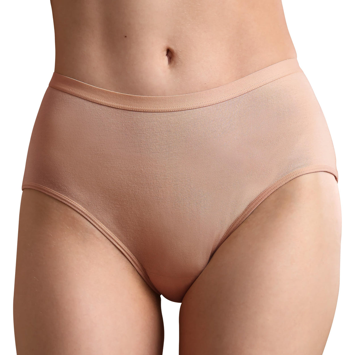 REELINDRY leak-proof underwear nude on model offering discreet protection for daily wear and all-day confidence.