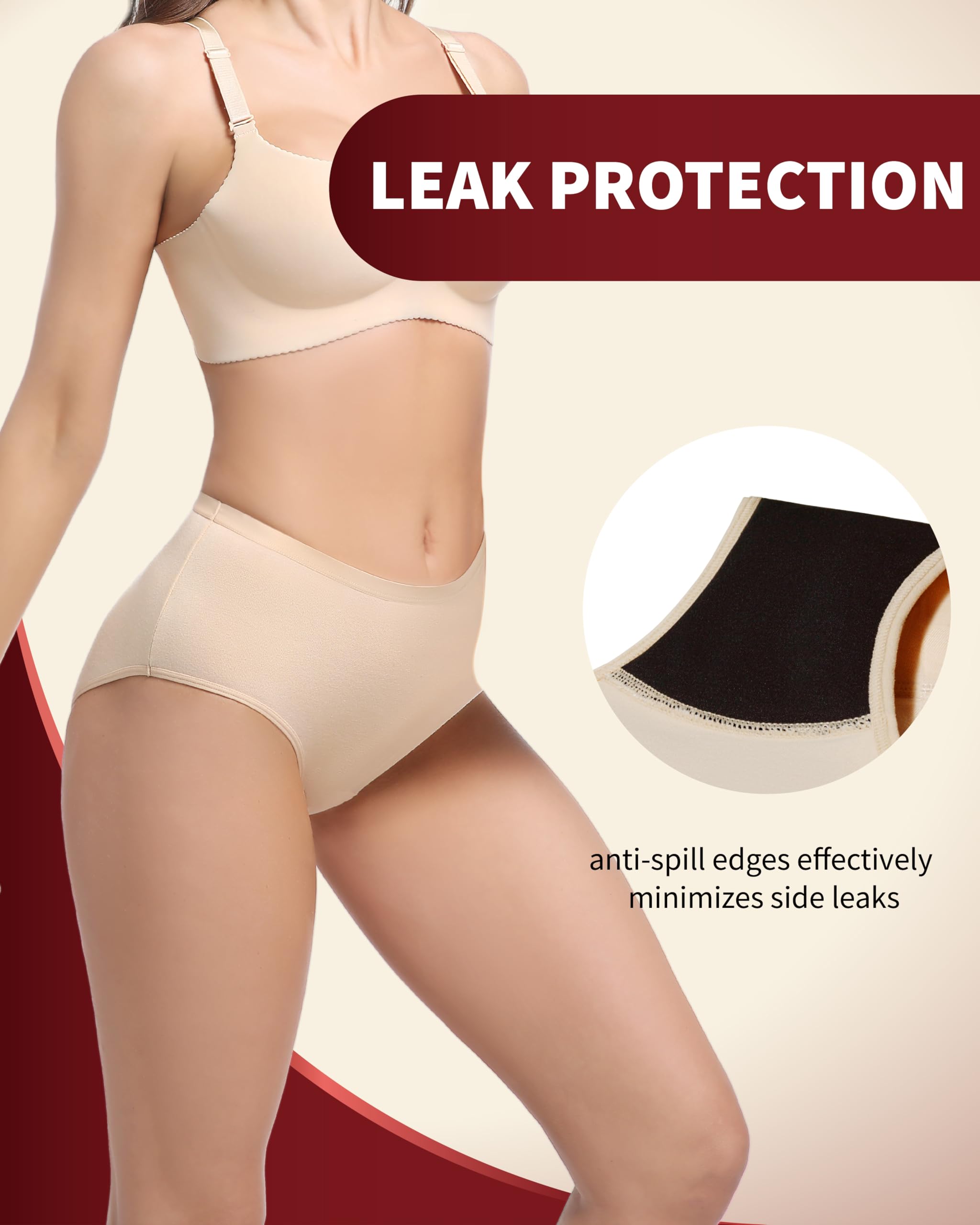 REELINDRY light to moderate leakage underwear ideal for travel.