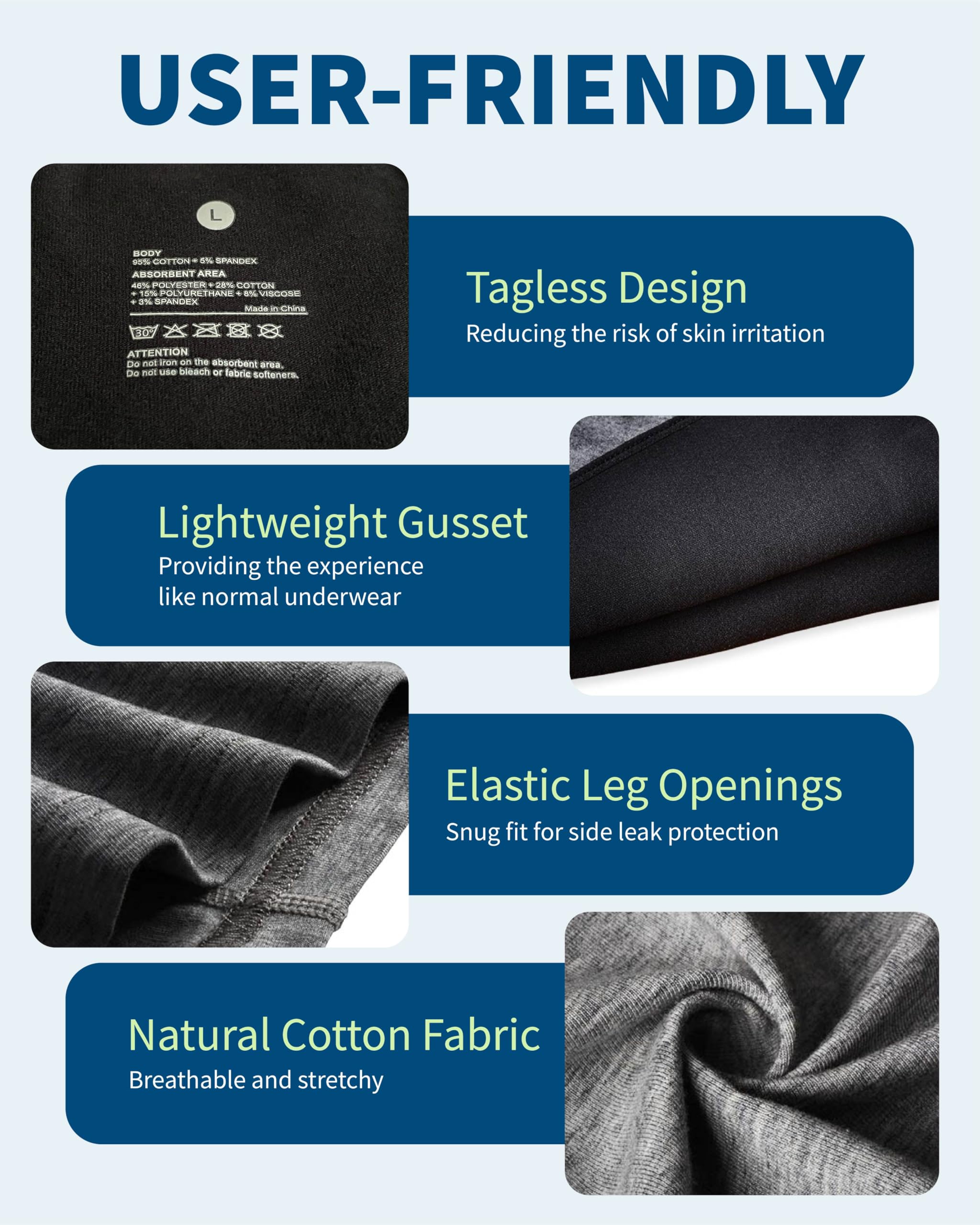 REELINDRY mens incontinence underwear travel-friendly use during long drives
