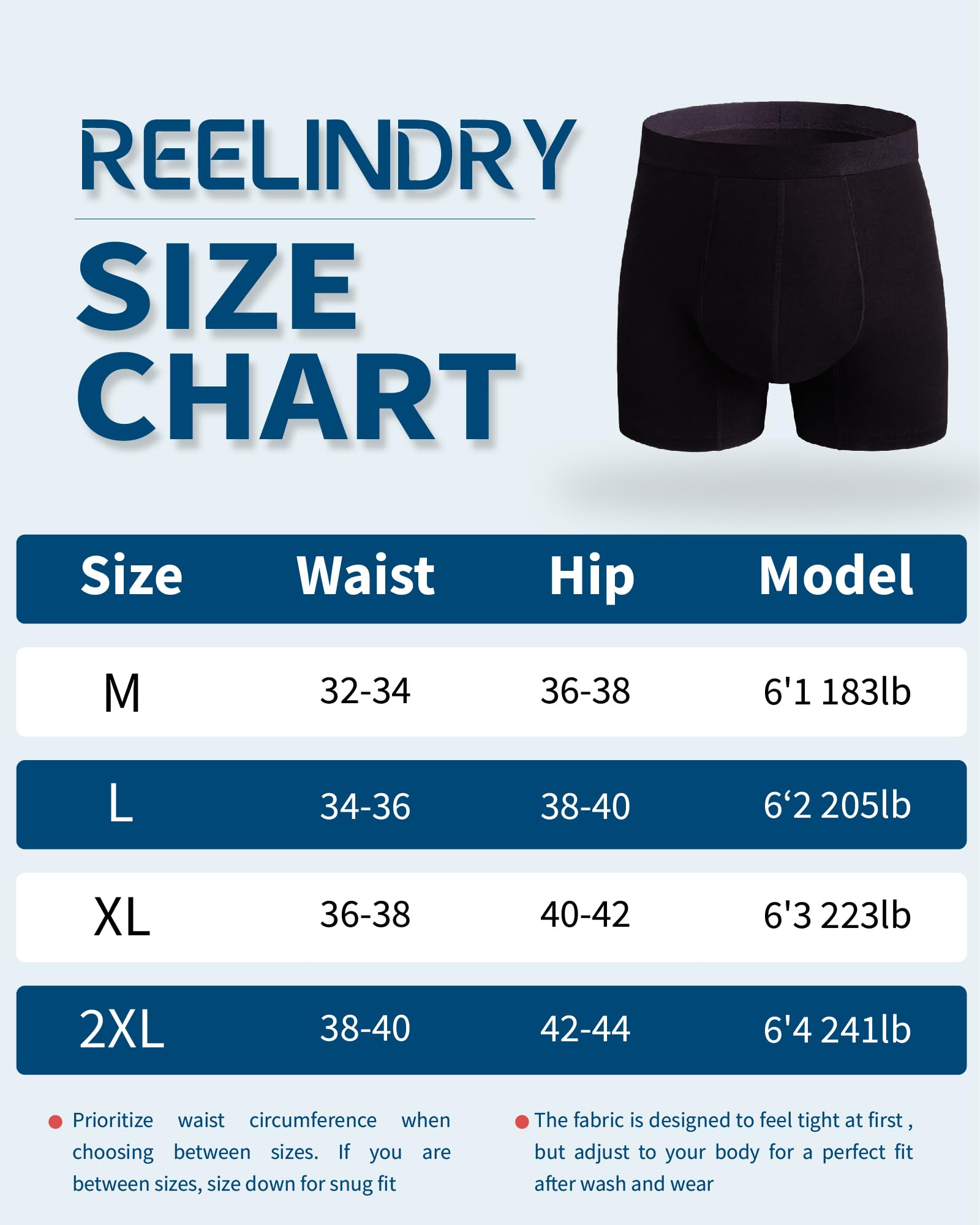 REELINDRY underwear shown during activity highlights versatile use like travel and exercise.