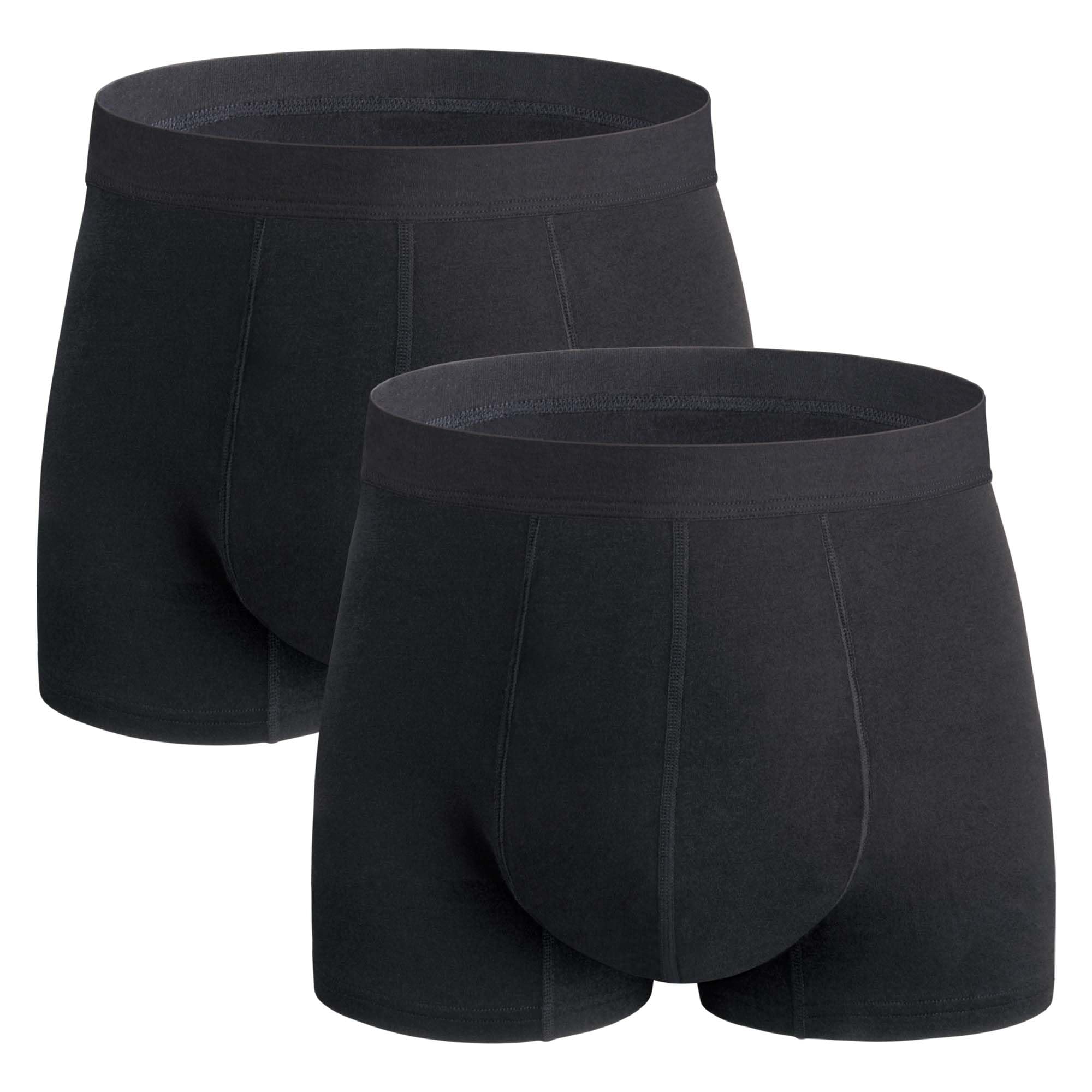 REELINDRY men's underwear front view in black XL showing discreet silhouette