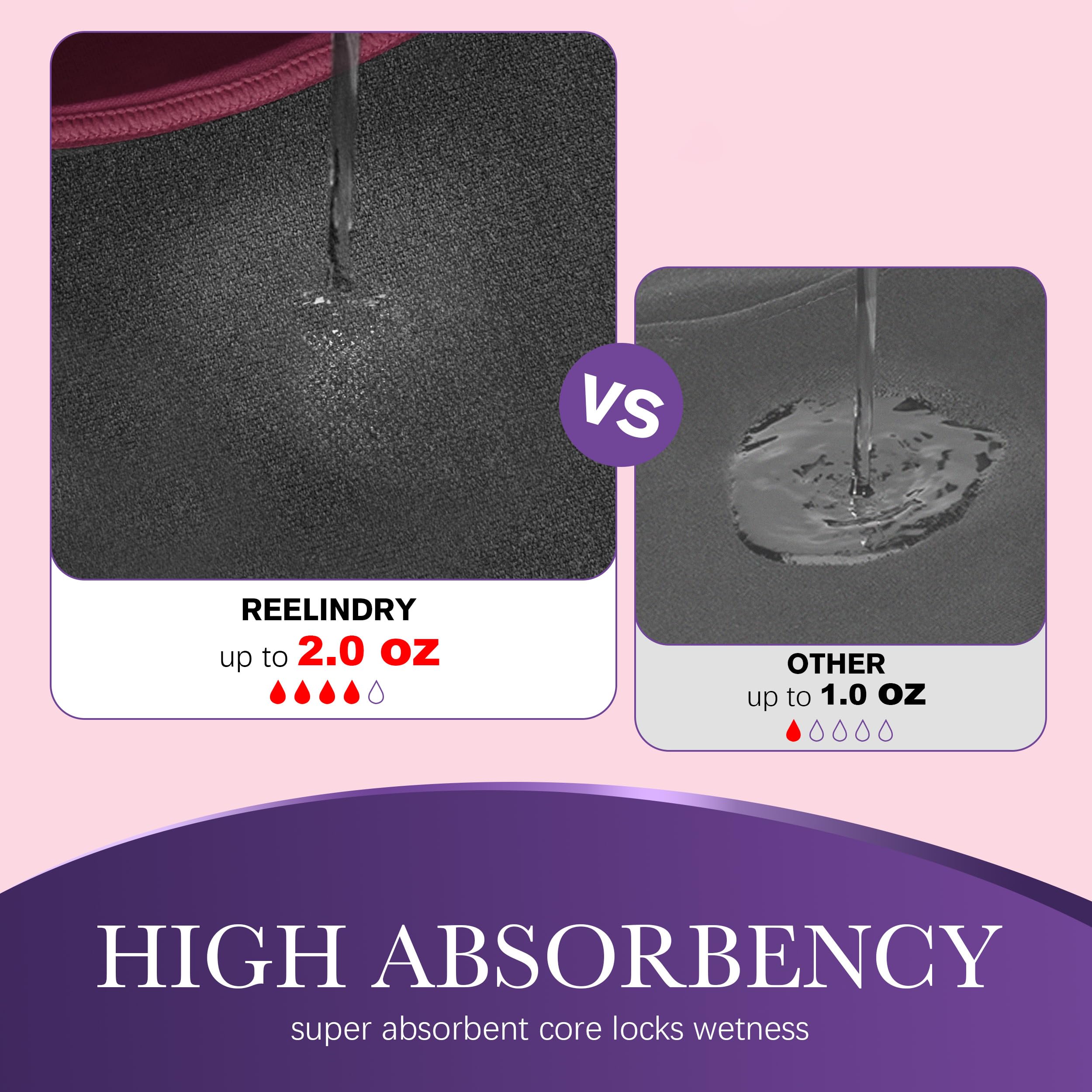 REELINDRY odor-control layer close-up for long-lasting freshness