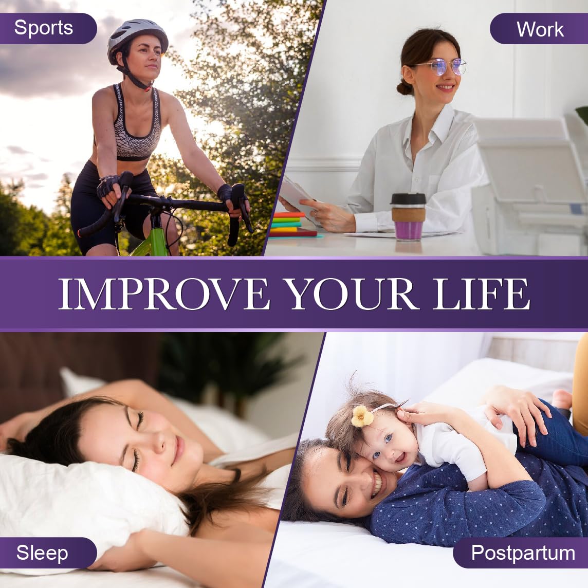 REELINDRY postpartum-care use demonstrated by relaxed, comfortable fit during recovery.