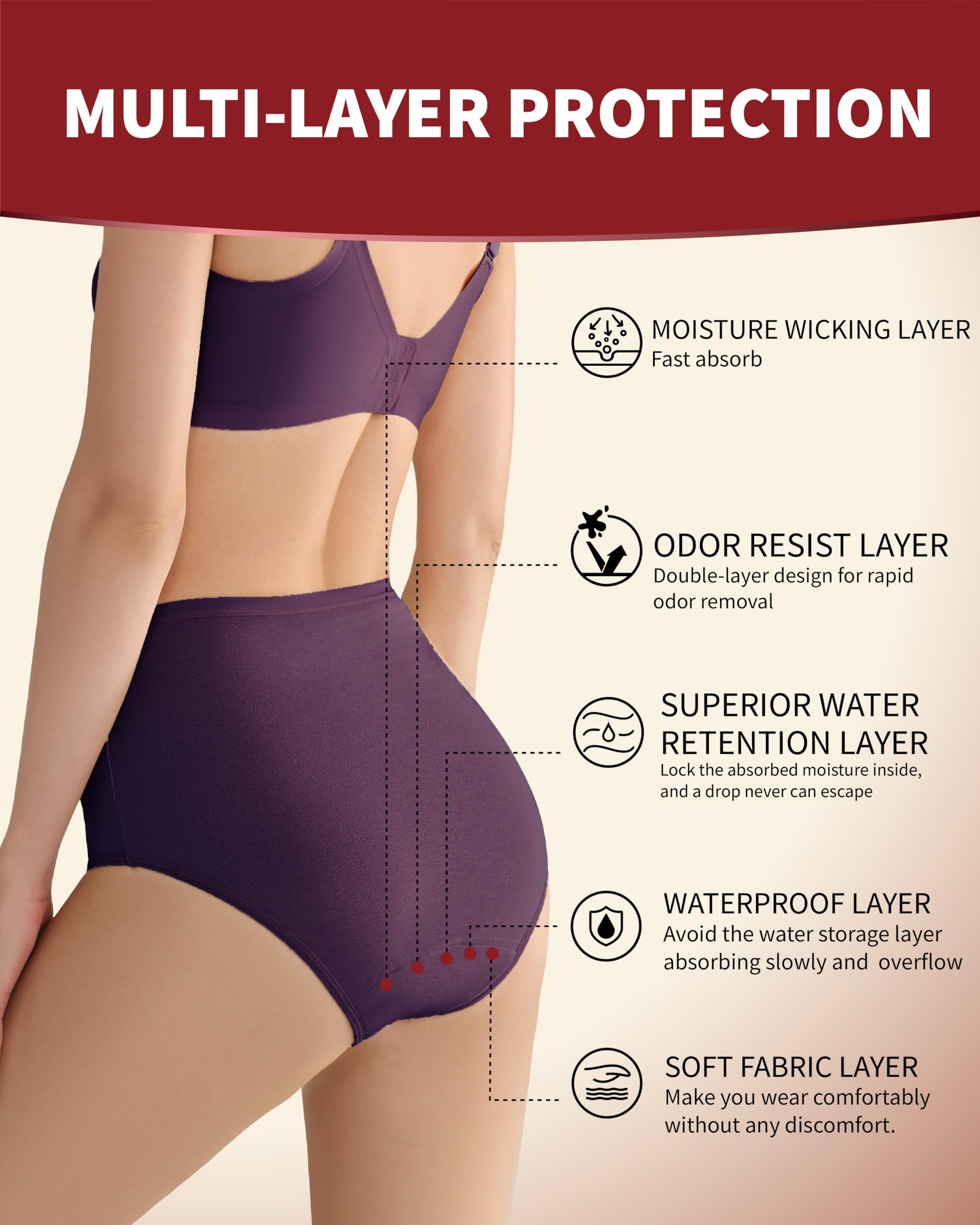 REELINDRY soft fabric close-up highlights gentle touch for sensitive skin.