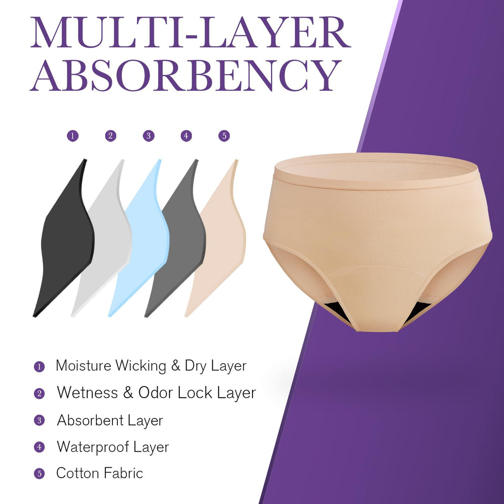 REELINDRY underwear front view in black and beige, size M, for everyday confidence.