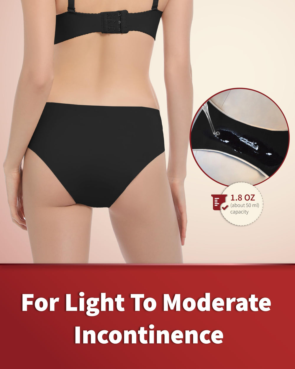 REELINDRY washable underwear seamless fit visible under clothing
