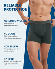 REELINDRY washable underwear closeup highlights soft cotton feel and comfort.