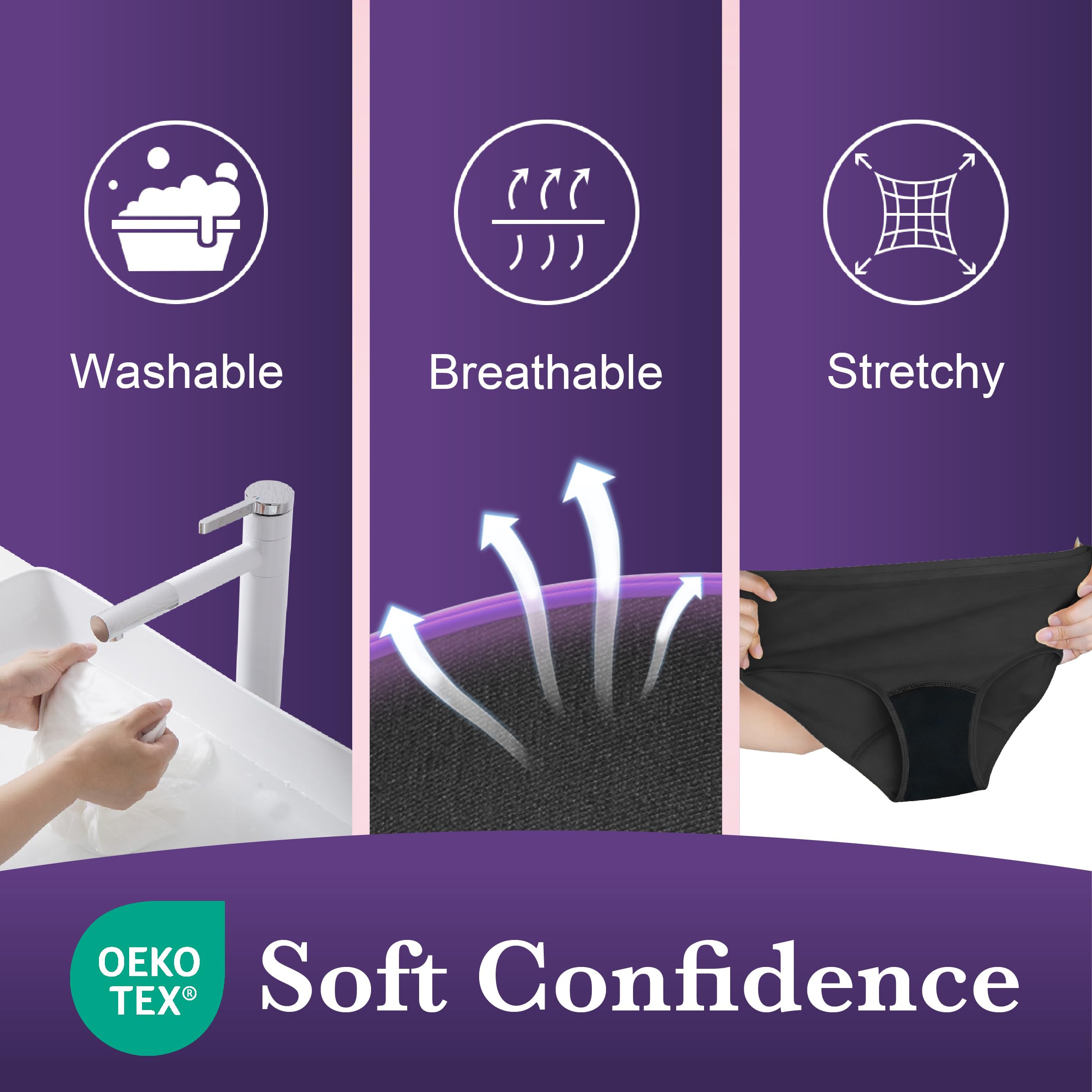 REELINDRY wear-friendly look simulates regular underwear for everyday activities.