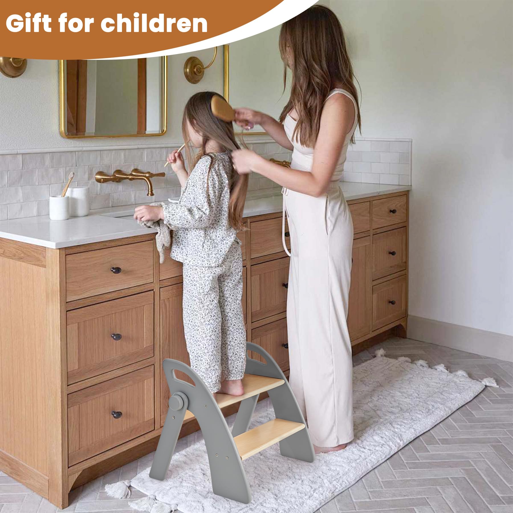 Reeple step stool base with non-slip pads for stable grip