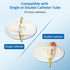 reevnnmer self-adhesive application promotes quick catheter securing without extra tools