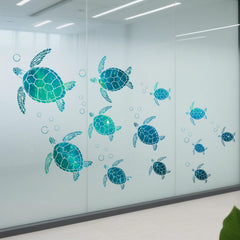 Refamaee bubbles and turtle wall sticker adds motion to kids’ rooms.