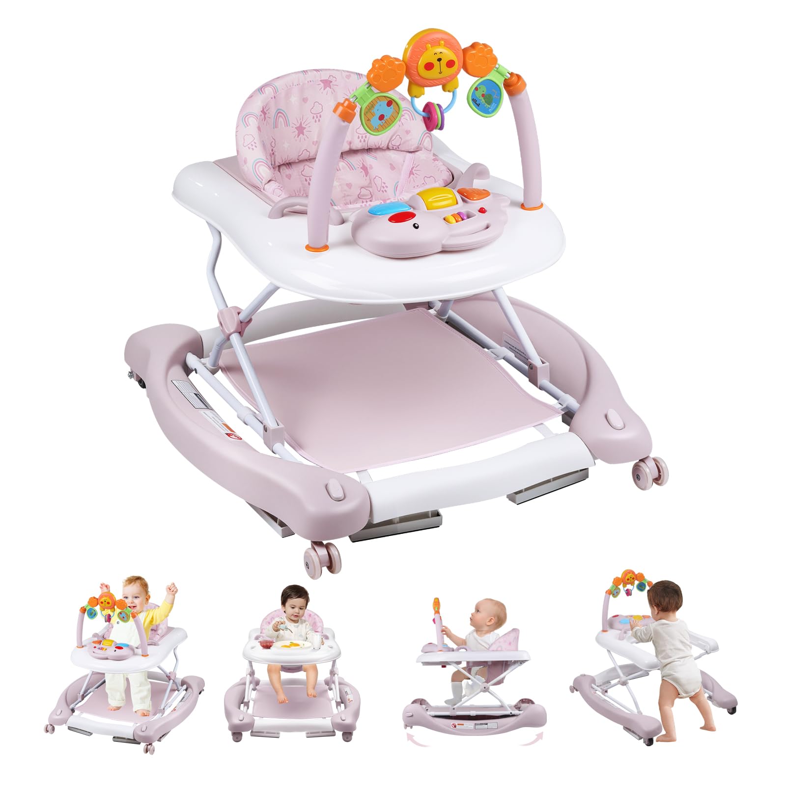 RefoereBabe baby walker 5-in-1 foldable design supports early mobility