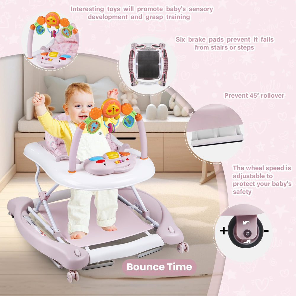 RefoereBabe walker with bouncer and rocker modes for soothing playtime
