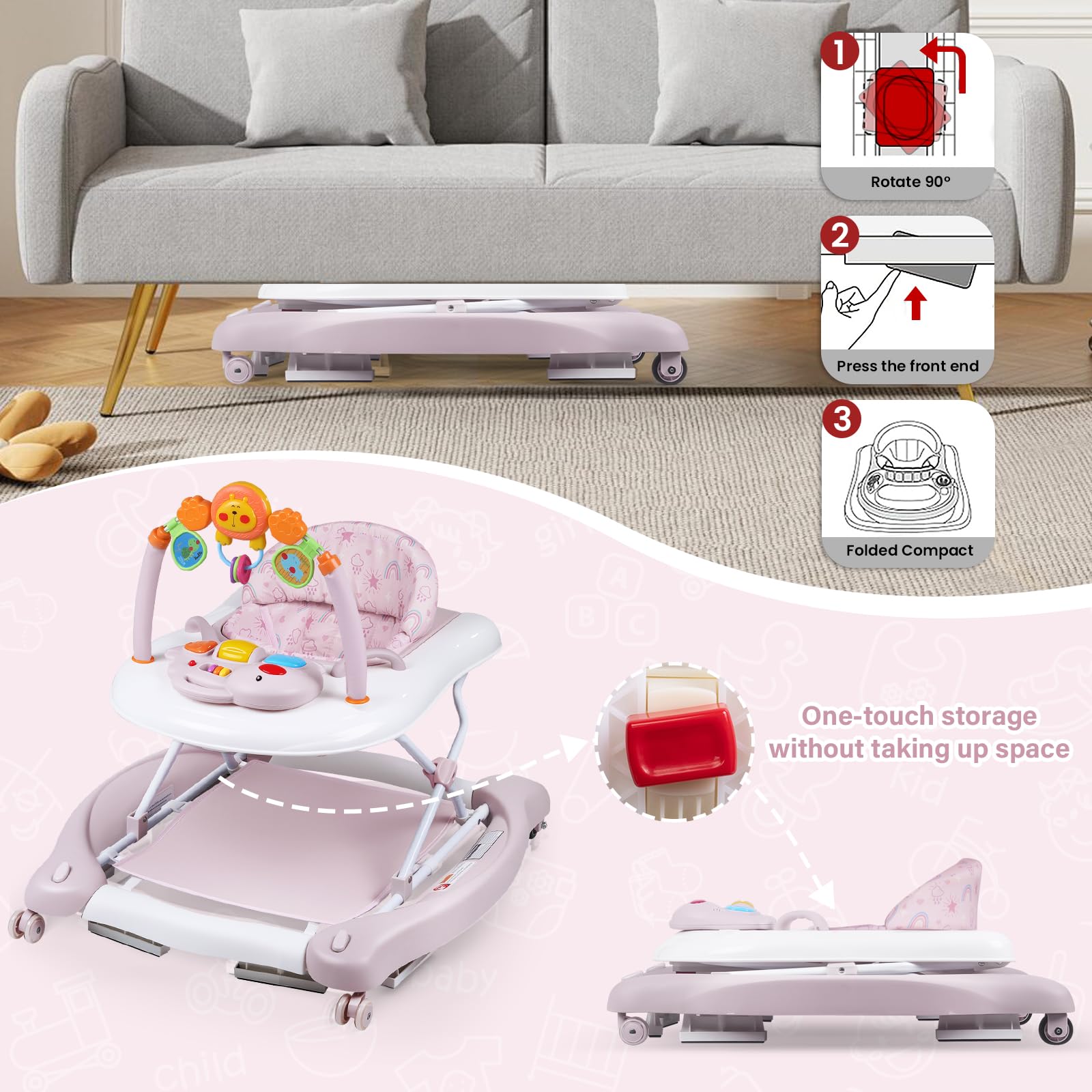 RefoereBabe compact fold enables easy storage and portability