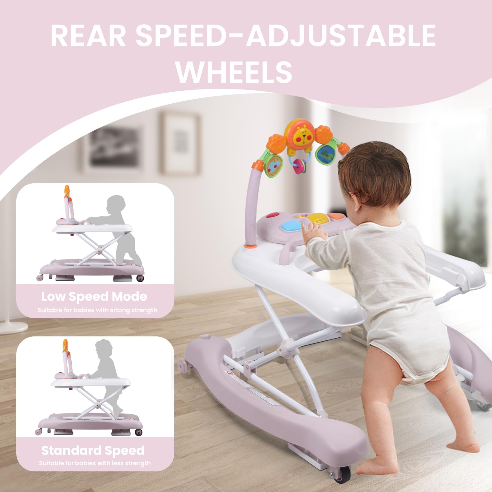 RefoereBabe walker with musical toys to engage senses during play