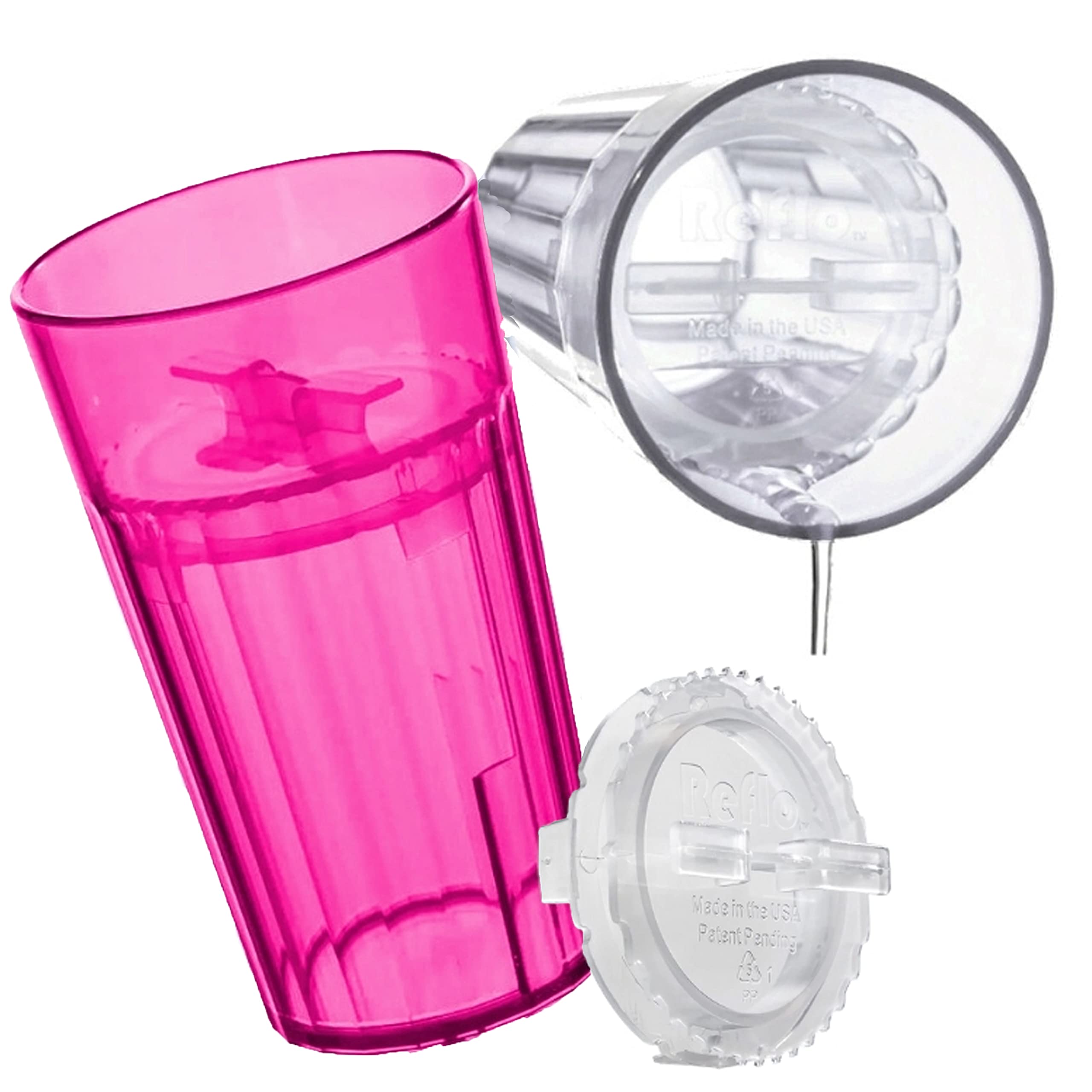 Reflo 360 rim slow-flow provides steady sipping from any angle.