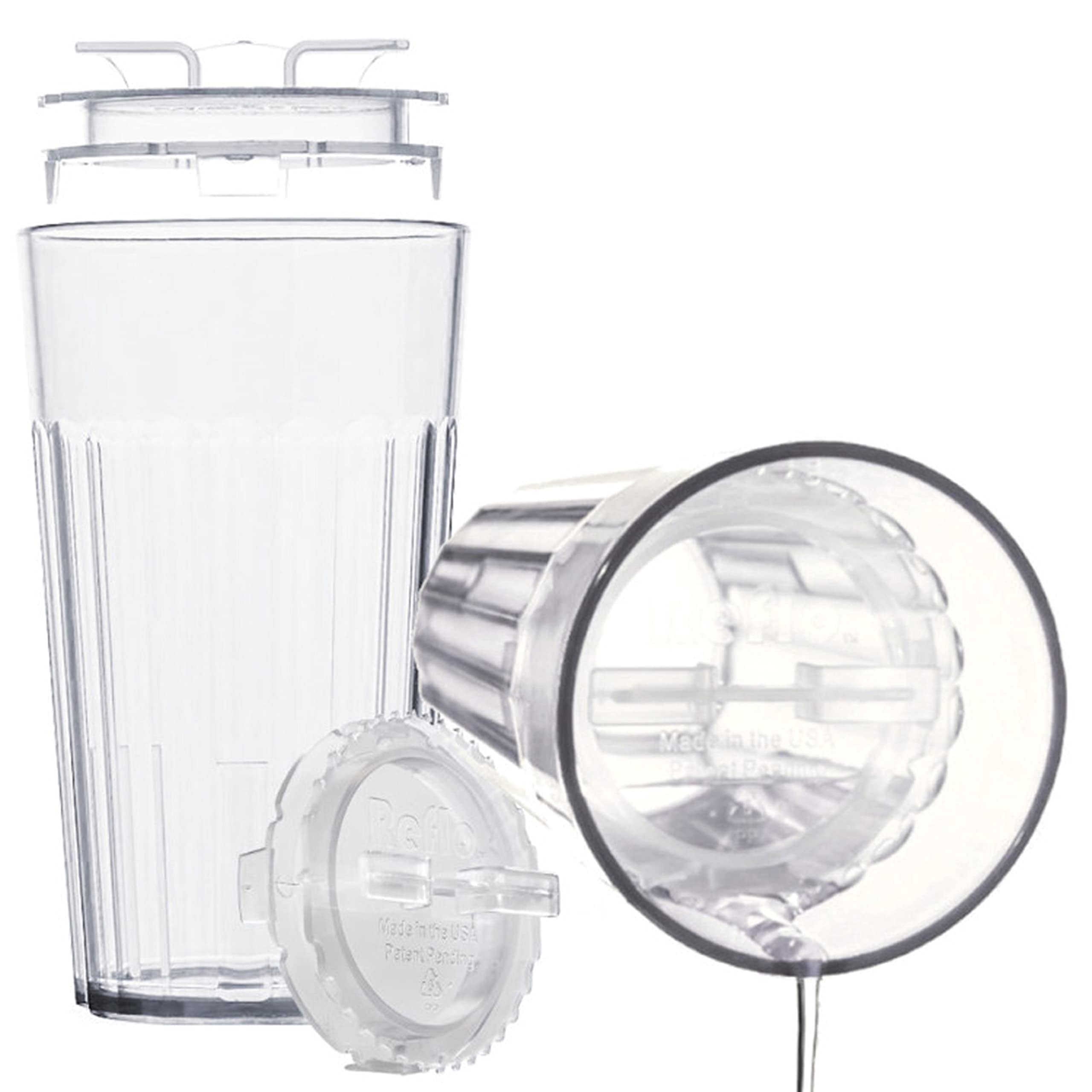 Reflo 360 rim flow-control cup for steady sipping from any side