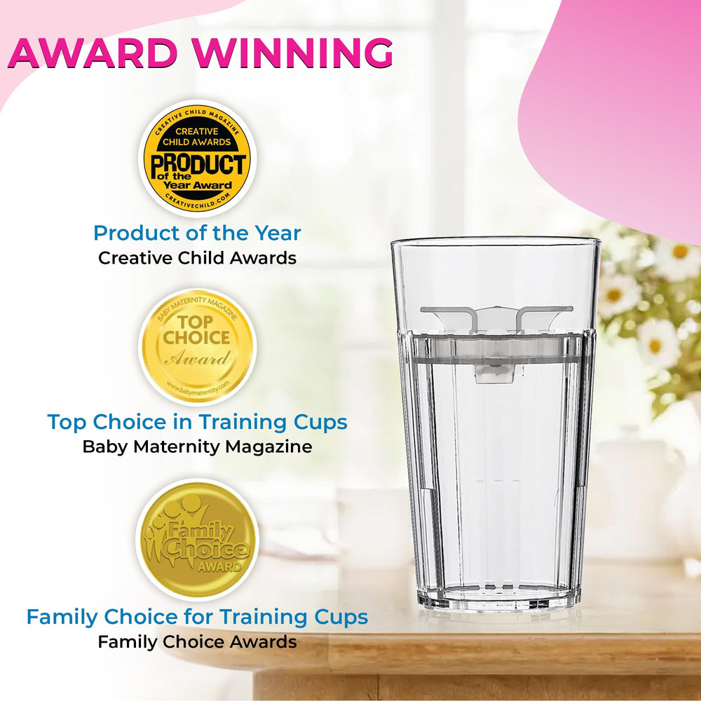 Reflo Smart Cup Bundle Blue 2-Pack BPA- and phthalate-free materials.