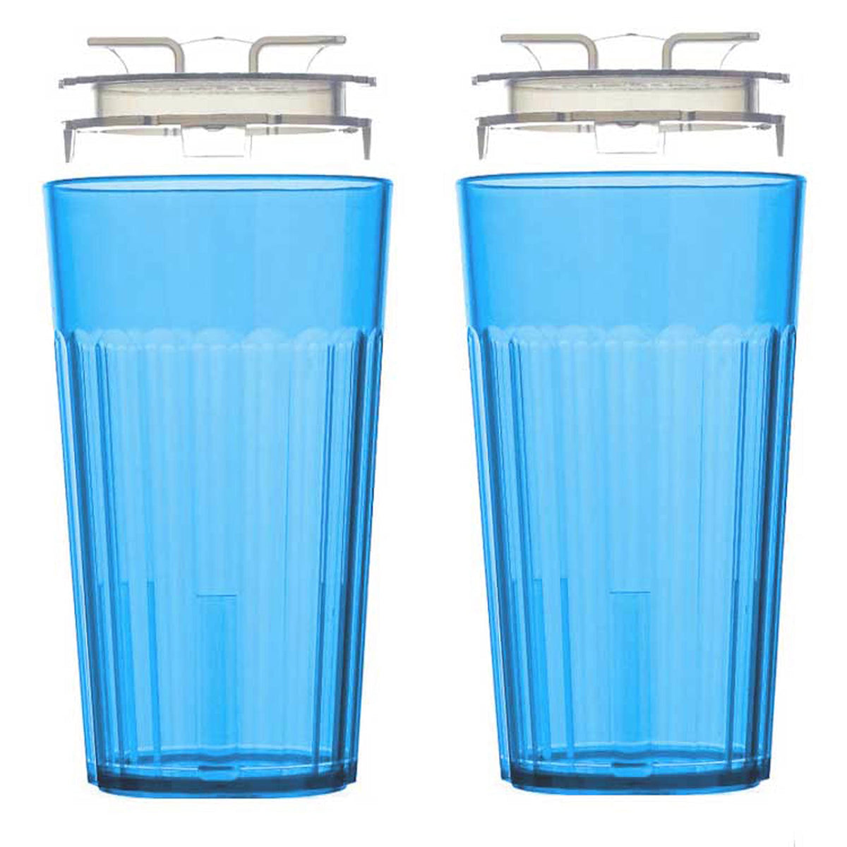 Reflo Smart Cup Bundle Blue 2-Pack packaging highlights durable, kid-friendly design.