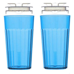 Reflo Smart Cup Bundle Blue 2-Pack packaging highlights durable, kid-friendly design.
