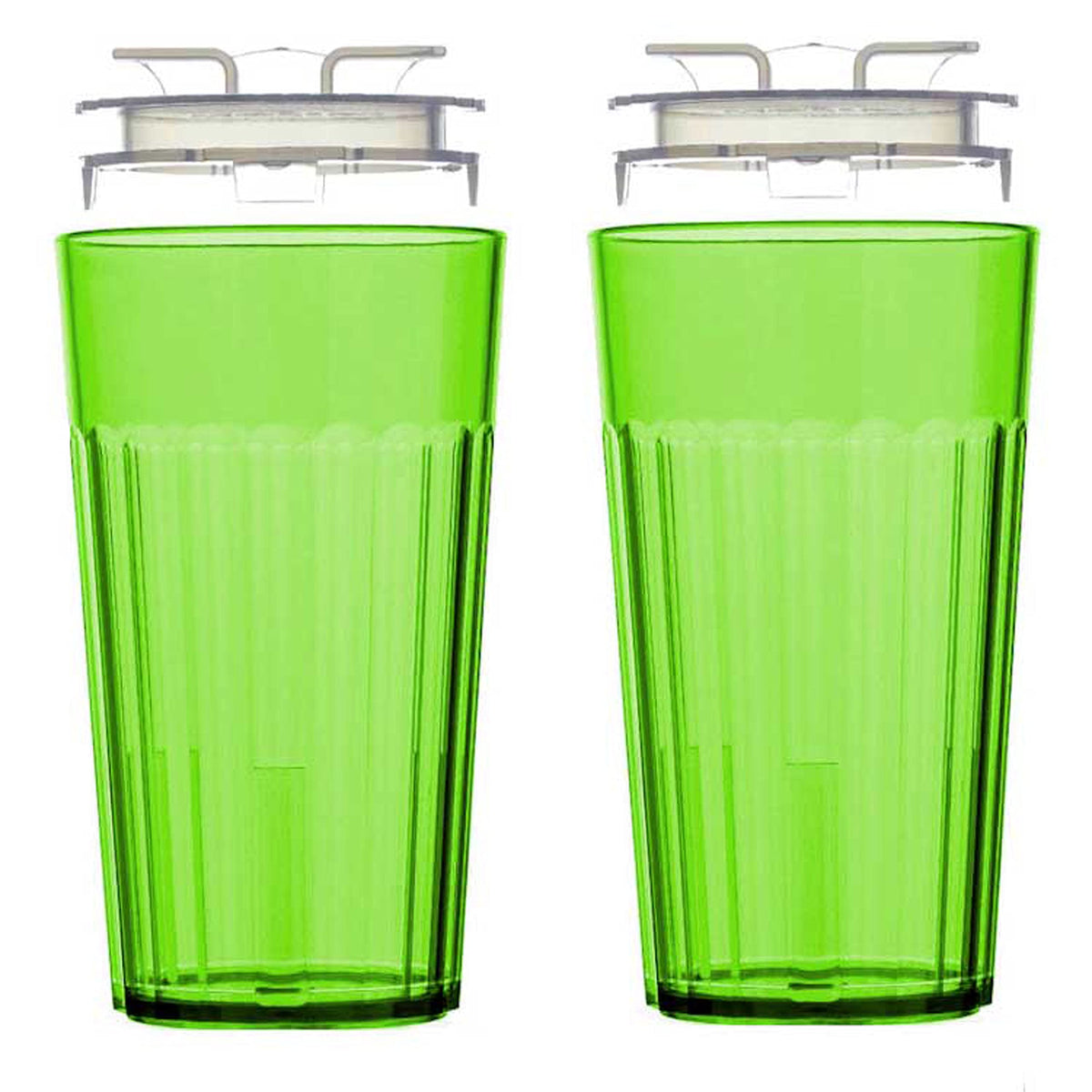 Reflo Smart Cup Bundle green front view promotes independent sipping